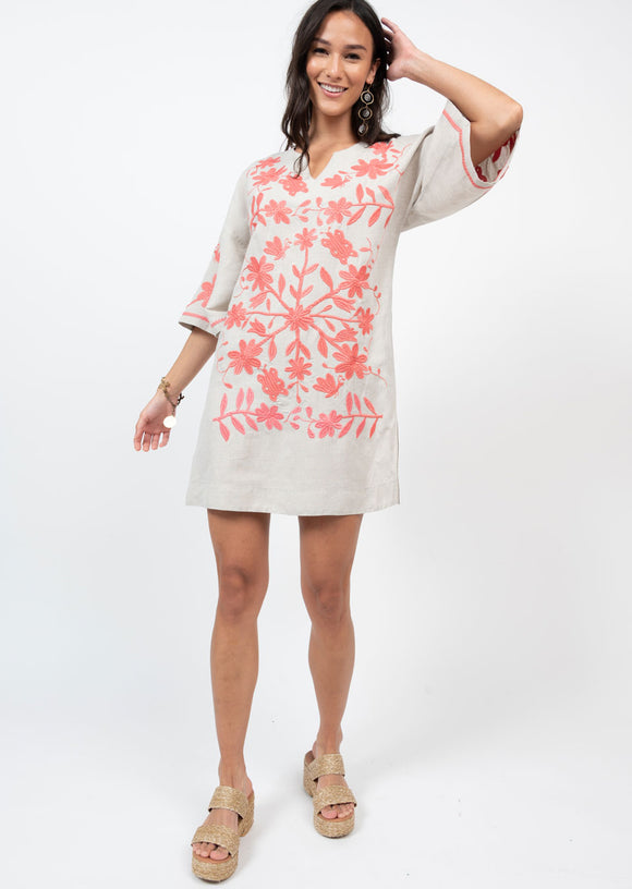 MARTY EMBROIDERED DRESS