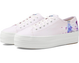 TRIPLE UP CANVAS PAINTERLY FLORAL SNEAKER