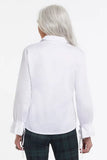 L/S PULL-OVER BLOUSE W/ TIE DETAIL